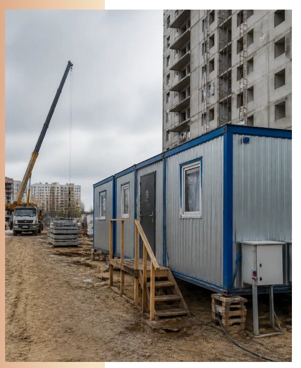 Аренда строительных вагончиков для рабочих в Печоре